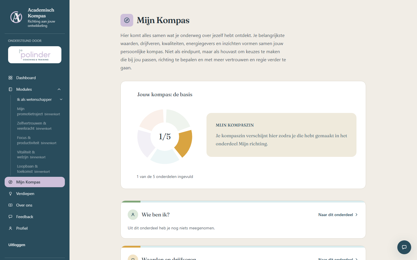 Schermafbeelding van Mijn Kompas